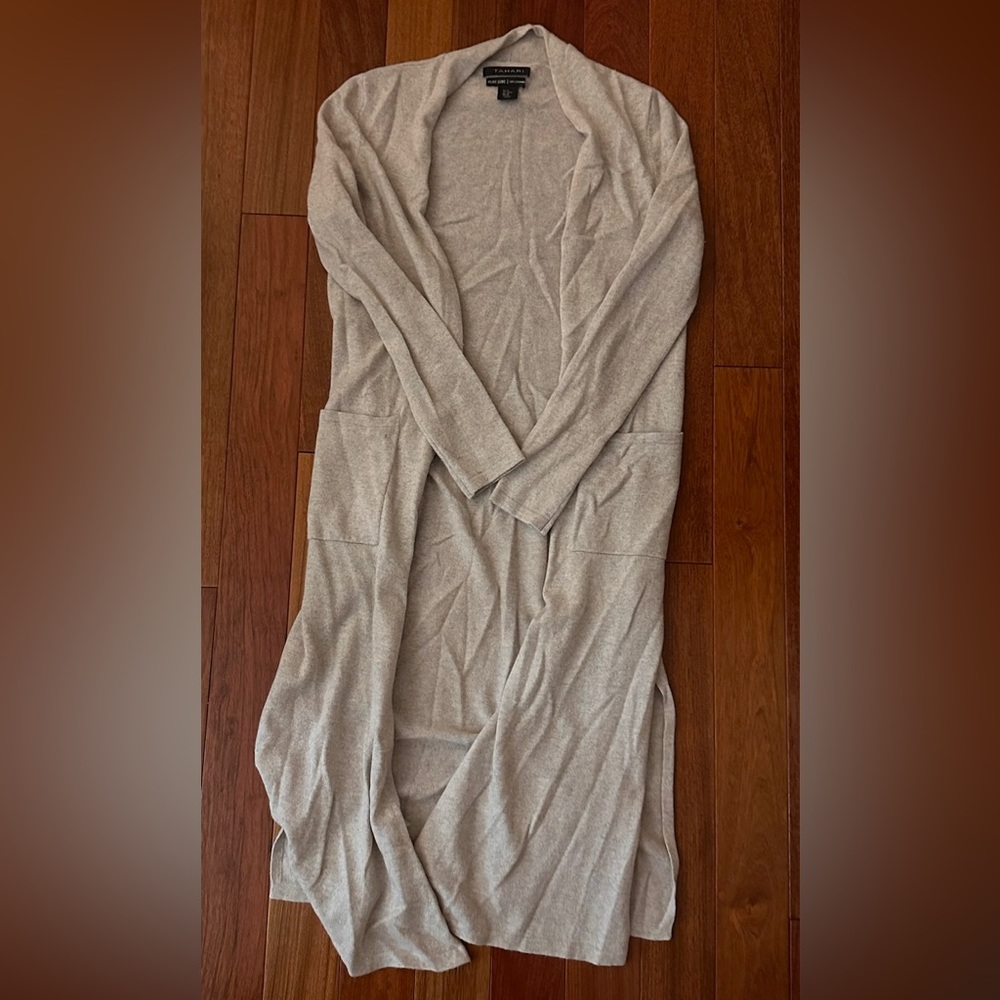 Tahari duster cardigan